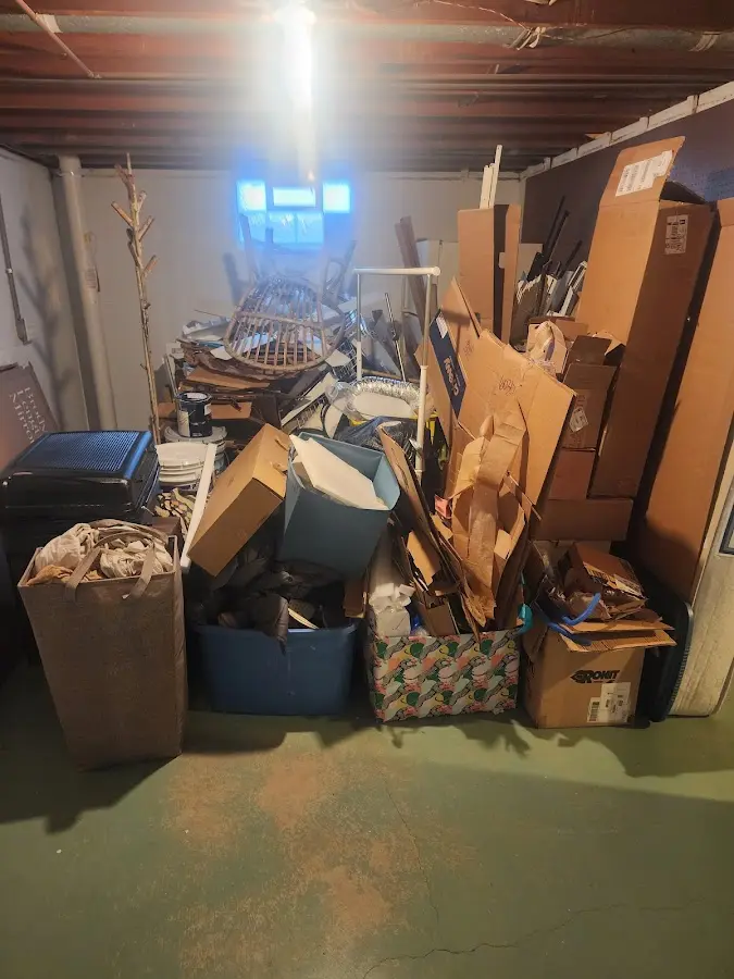 Roll-off dumpster container at job site for 40 Yard Dumpster Rental in Gulf Breeze